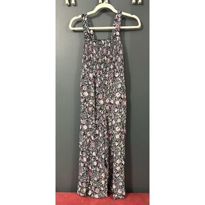 NWT $100 LOFT Floral Smocked Wide-Leg Jumpsuit Sleeveless Size Petite Small